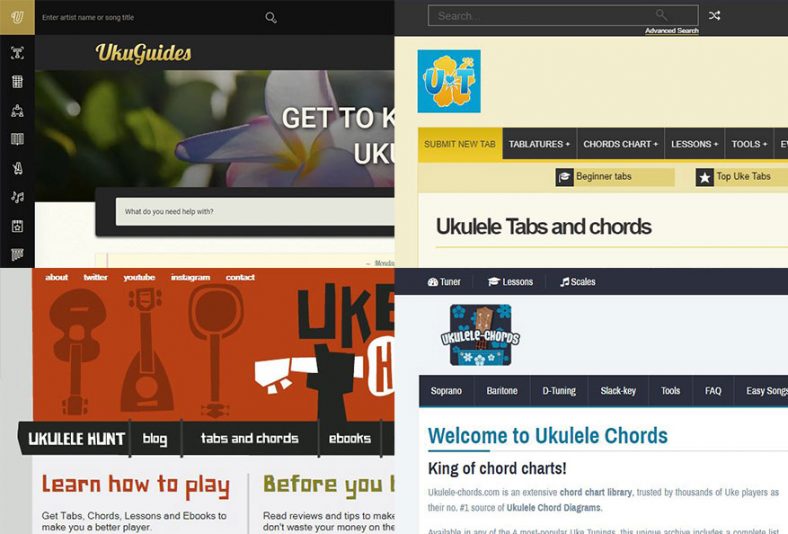 10 de los mejores sitios de acordes de ukelele